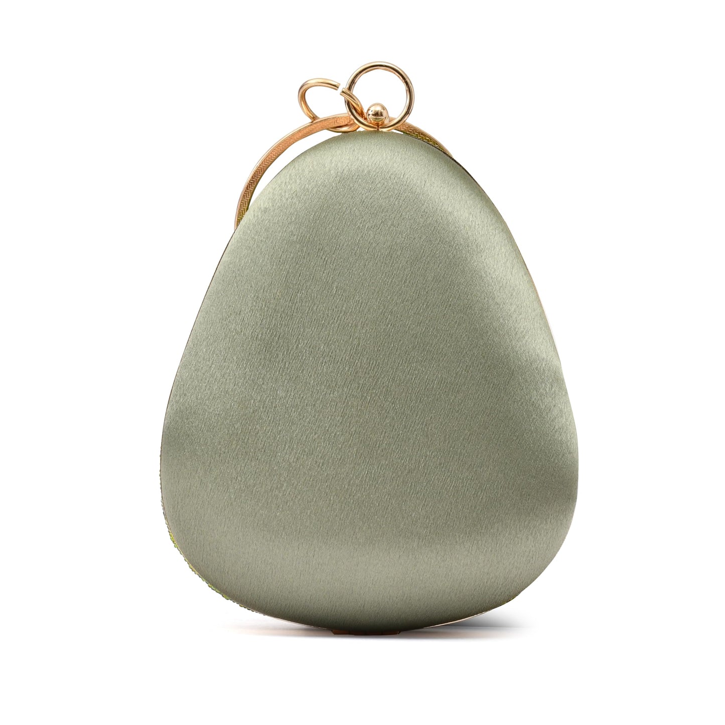 For The Beautiful You Green Handcrafted Women's Clutch (eg-132)