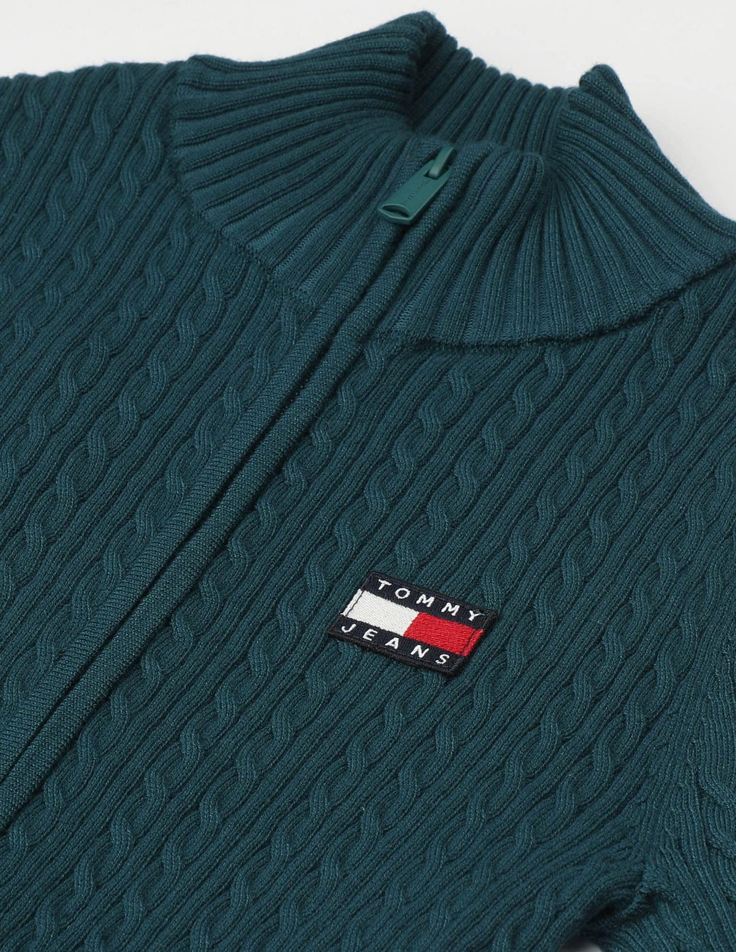 Tommy Hilfiger Womens Green Color Sweater S