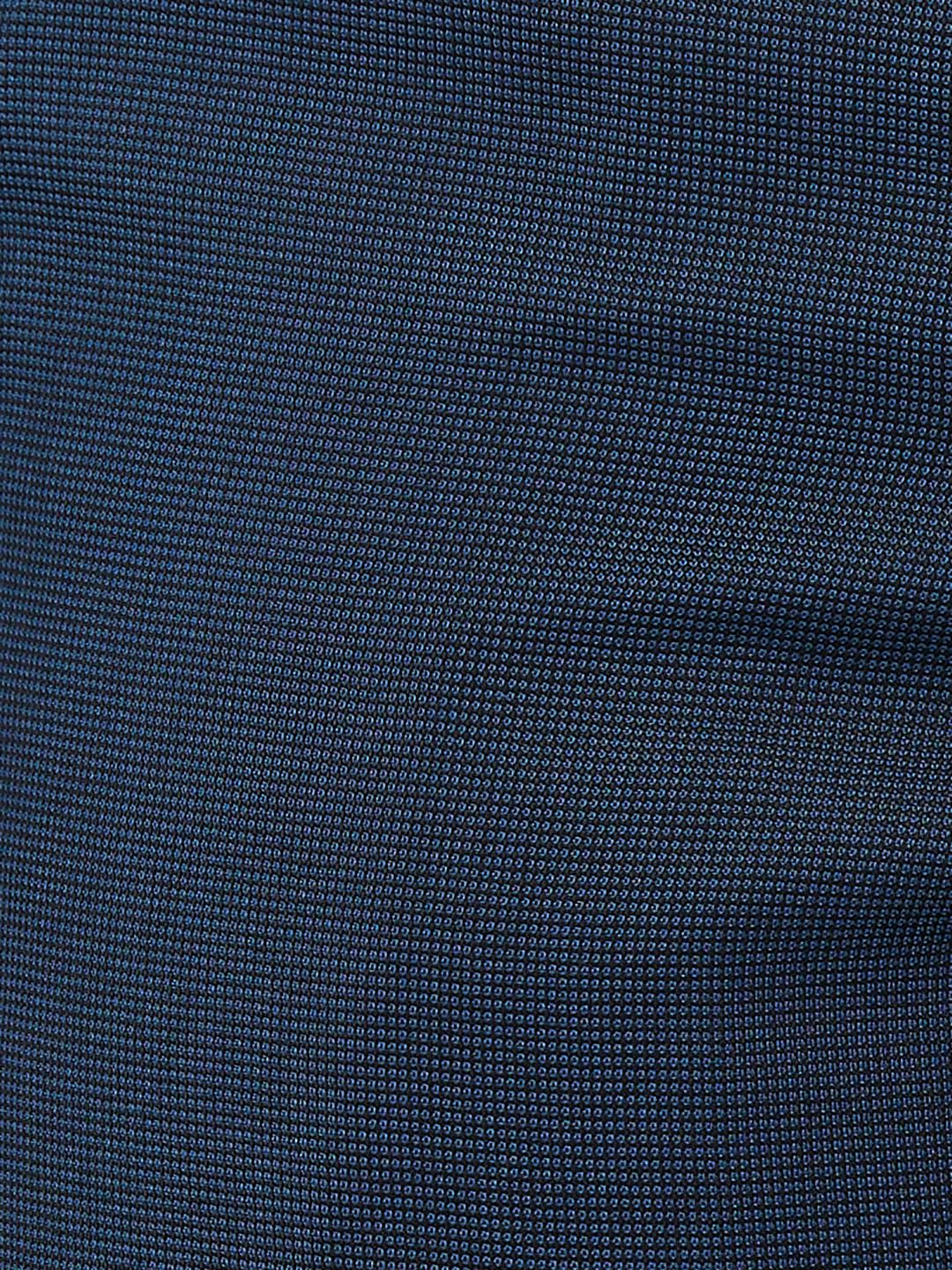 Park Avenue Men Regular Fit Structure Pattern Poly Viscose Blend Mid Rise Flat Front Formal Trouser (Size: 32)-PMTX07634-P8, Blue