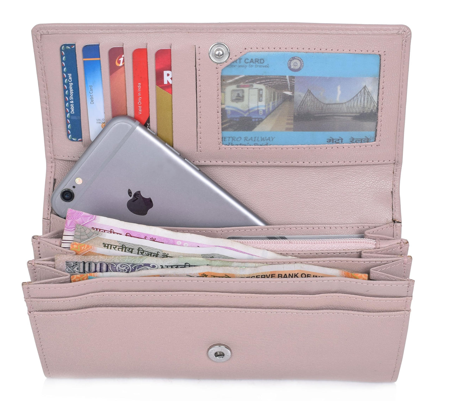 URBAN FOREST Natalie Du Rose Womens Leather Wallet