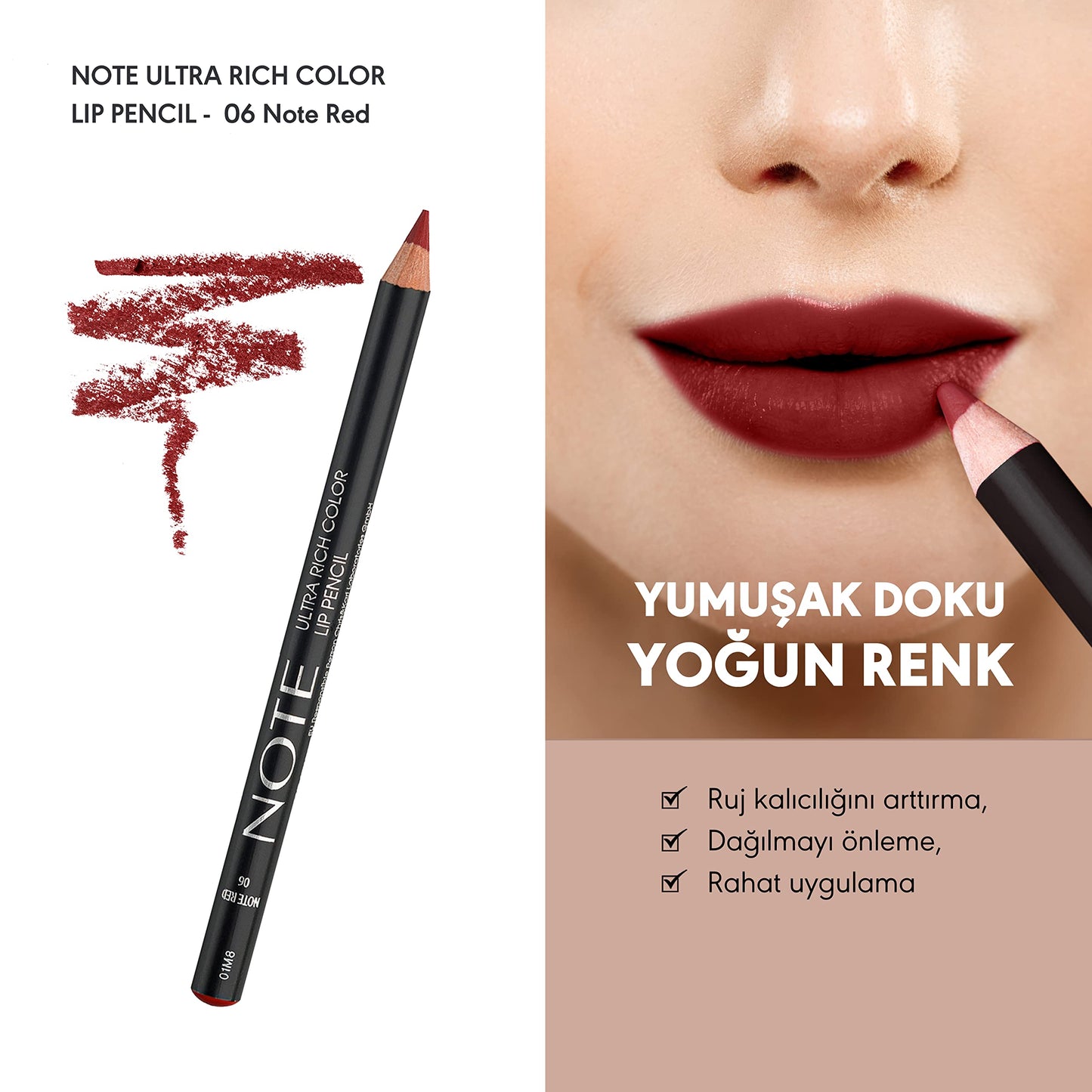 Note Cosmetique Lip Pencil red (Matte)
