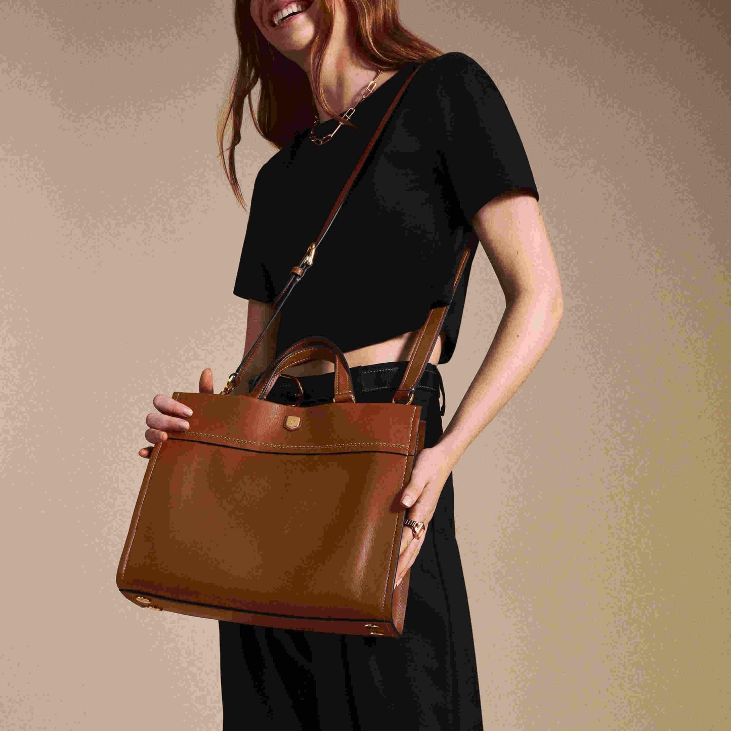 Fossil Carmen Brown Tote Bag ZB1992200