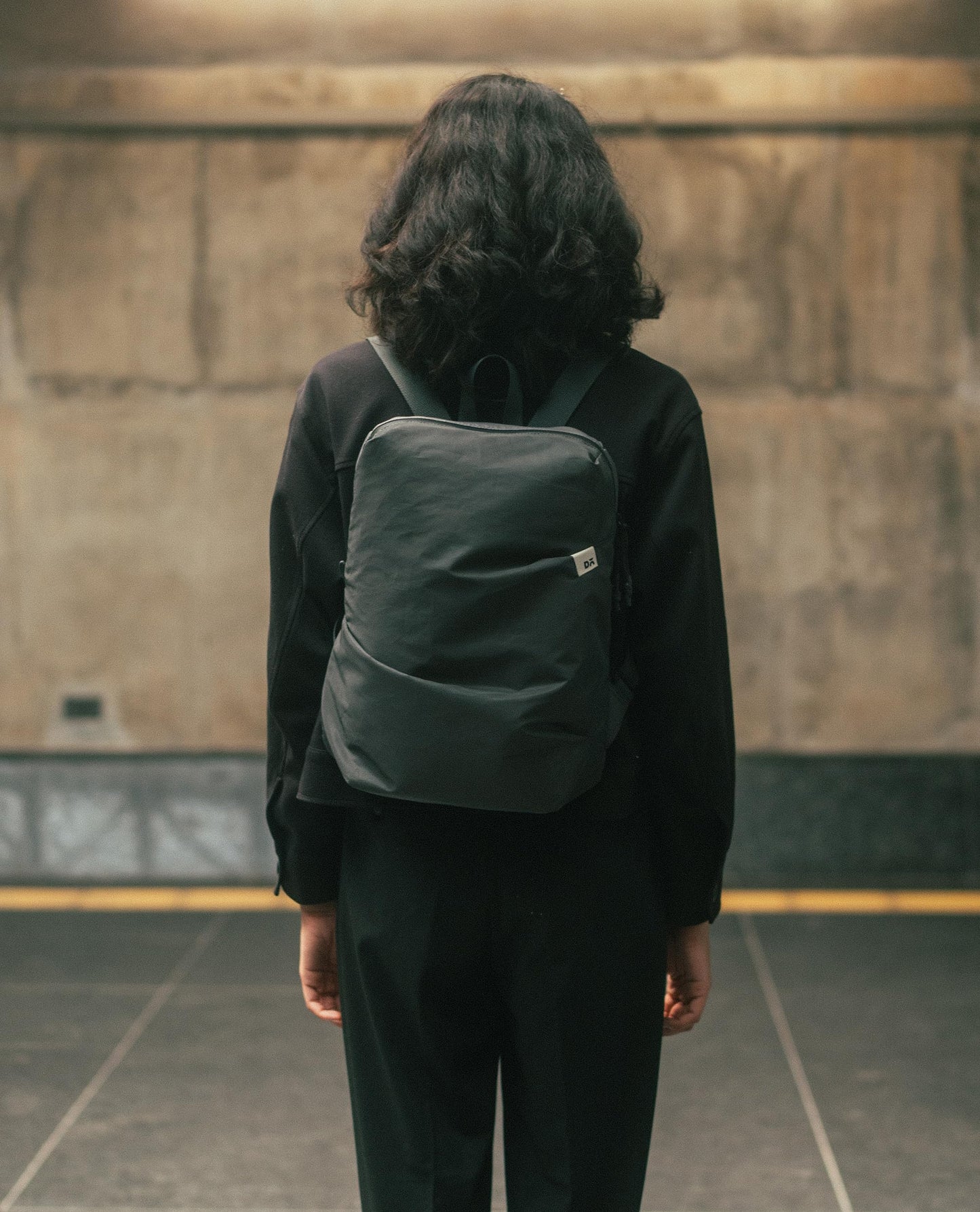 DailyObjects 1 Compartment Dark Grey Blaze Daypack|Lightweight Reflective Fabric|Casual Laptop Bag with Luggage Sleeve|Unisex Travel Backpack|iPad Storage|Adjustable Strap for Comfort Carry,7 L