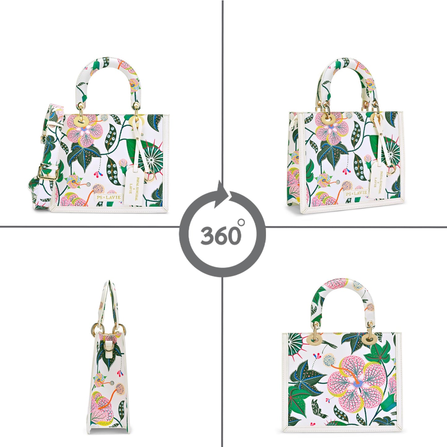 Lavie X Payal Singhal Limited Edition Women's Abutilon Small Box Satchel | Ladies Purse Handbag