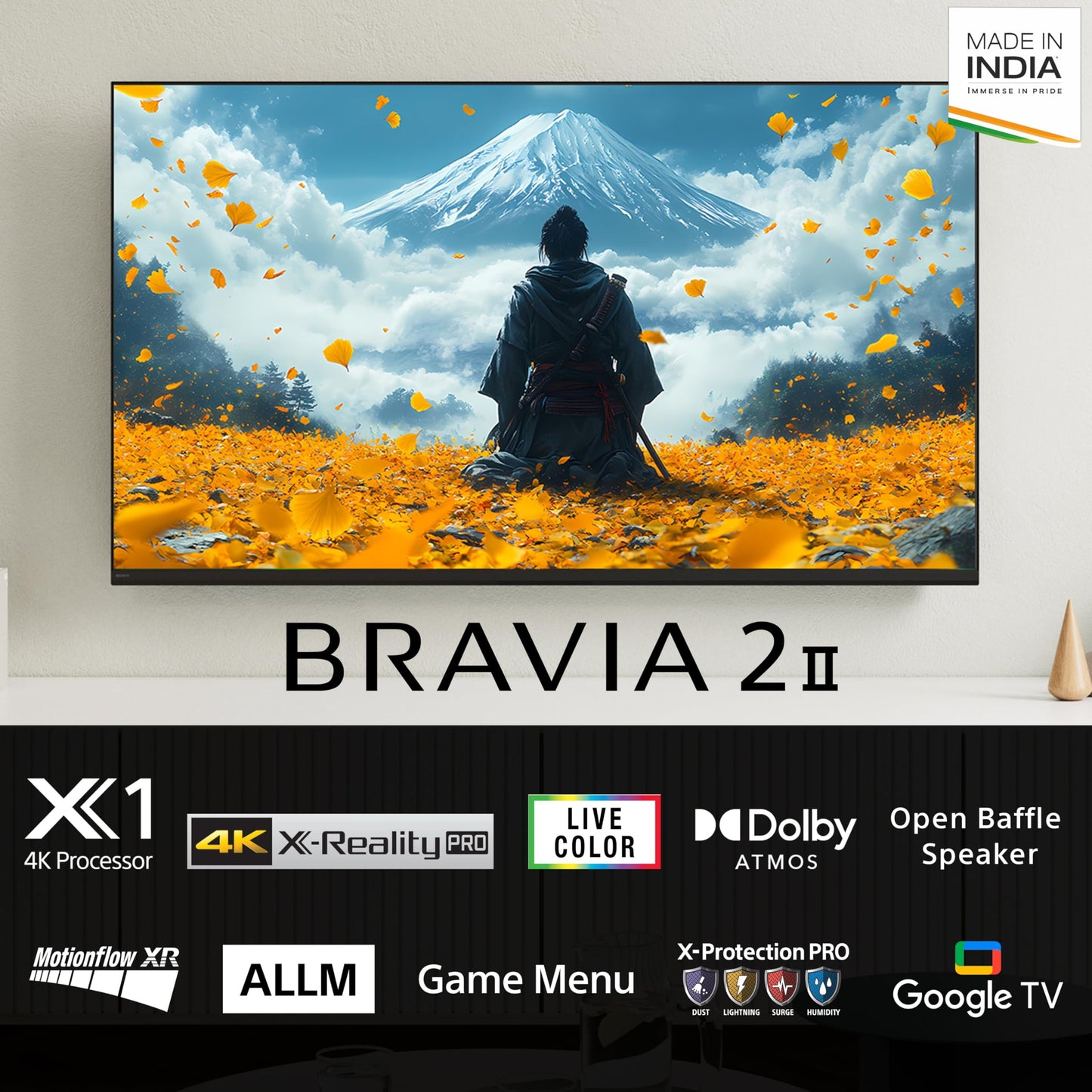 Sony 108 cm (43 inches) BRAVIA 2M2 Series 4K Ultra HD Smart LED Google TV K-43S22BM2