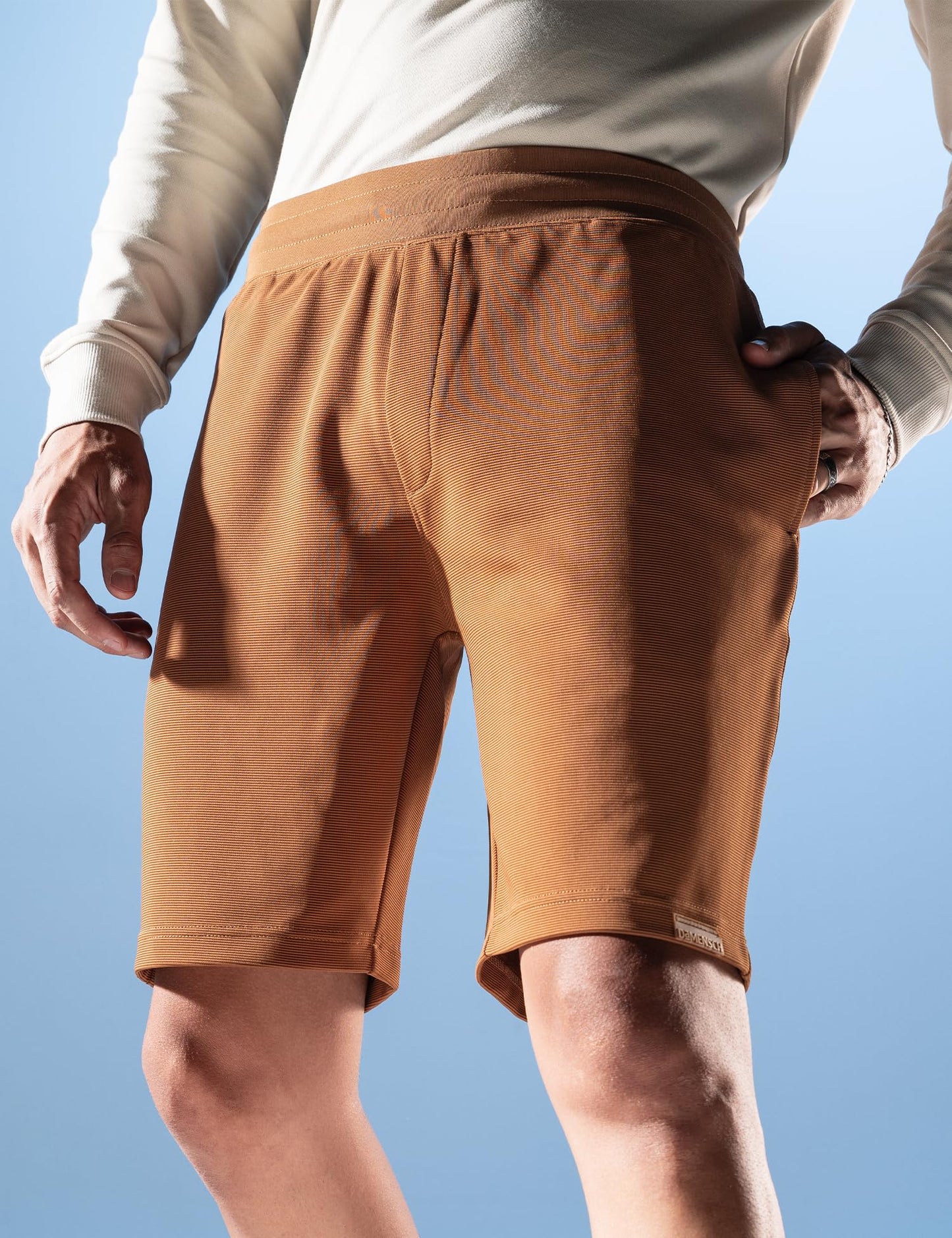 DAMENSCH Men's Regular Shorts (Dam-SHT-OTB-M_B.Oath Brown_M)