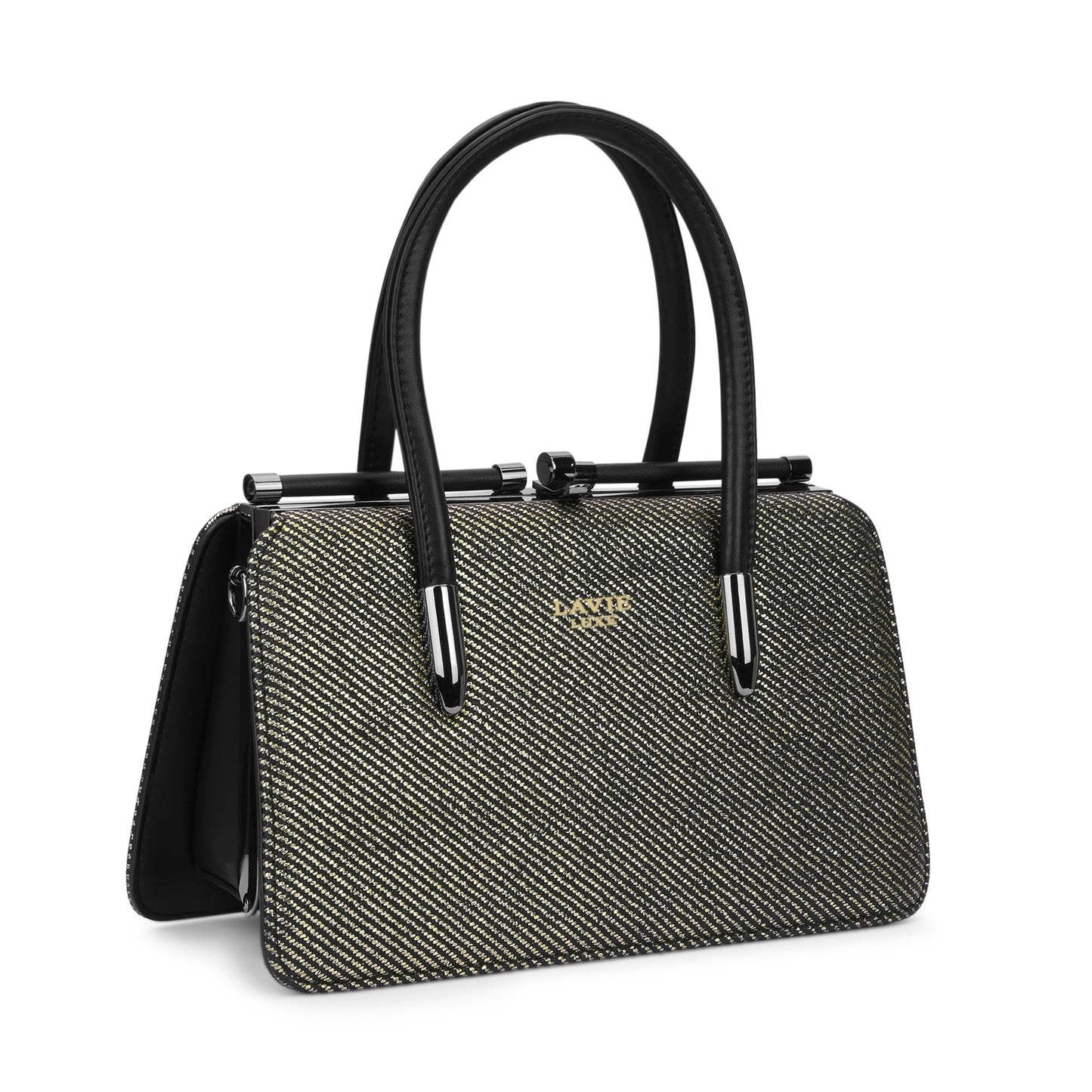 Lavie Luxe Women's Glam Book Dual Handle Satchel Handbag | Satchel Bag for Work | Ladies Purse | Stylish Shoulder Bag | Gift For Women