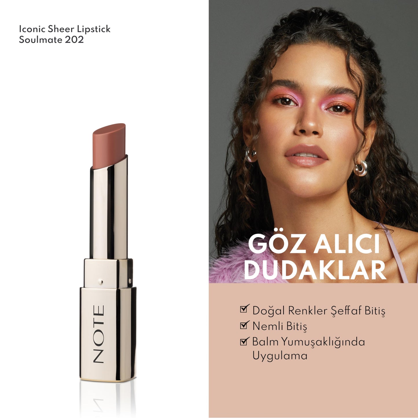 Note Cosmetique Lipstick Nude (Glossy)