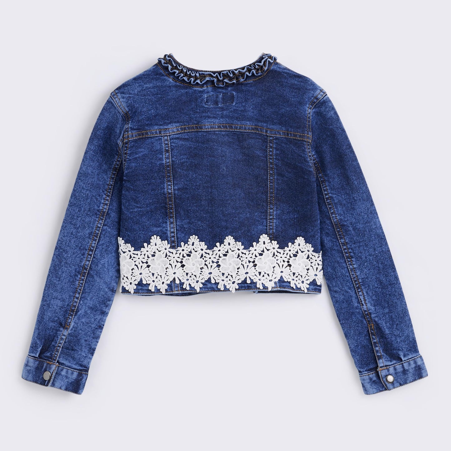Hopscotch Girls Embellished Print Full Sleeves Navy Jacket (HPL-4819511)