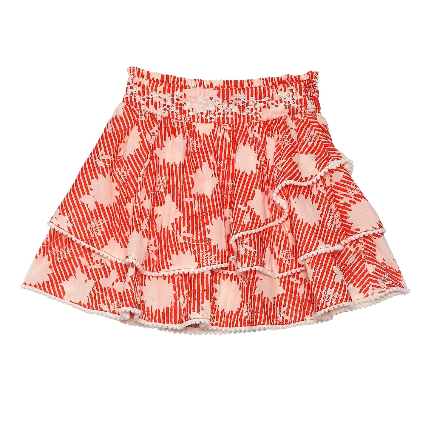 BIBA Girls Printed Kid(KWBEADED BRIGHTS5691_RED_11)