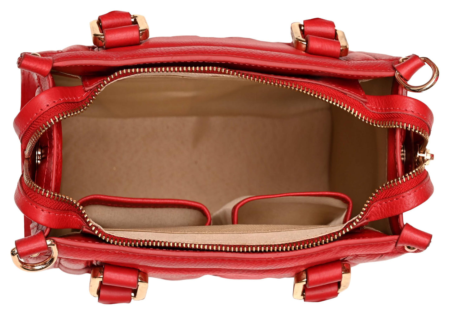 eske Viviana Leather Handbag for Women | Genuine Cosmos Leather Shoulder Bag | Detachable Sling Strap | Zip & Slip Pockets | Adjustable Crossbody Tote for Daily, Office & Casual Use