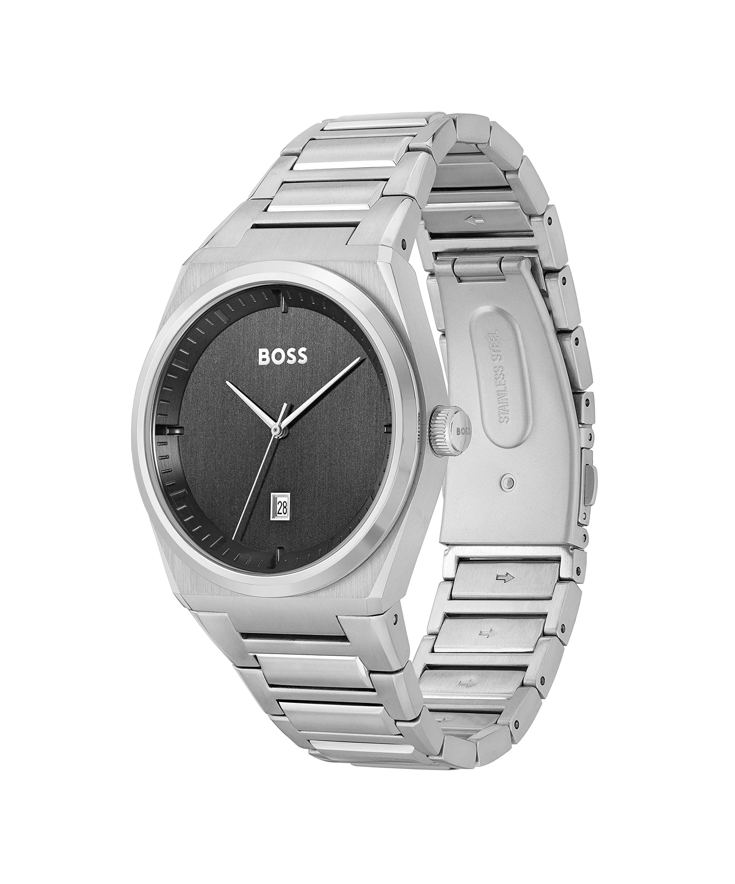 Hugo Boss Steer Analog Gray Dial Men's Watch-1513992