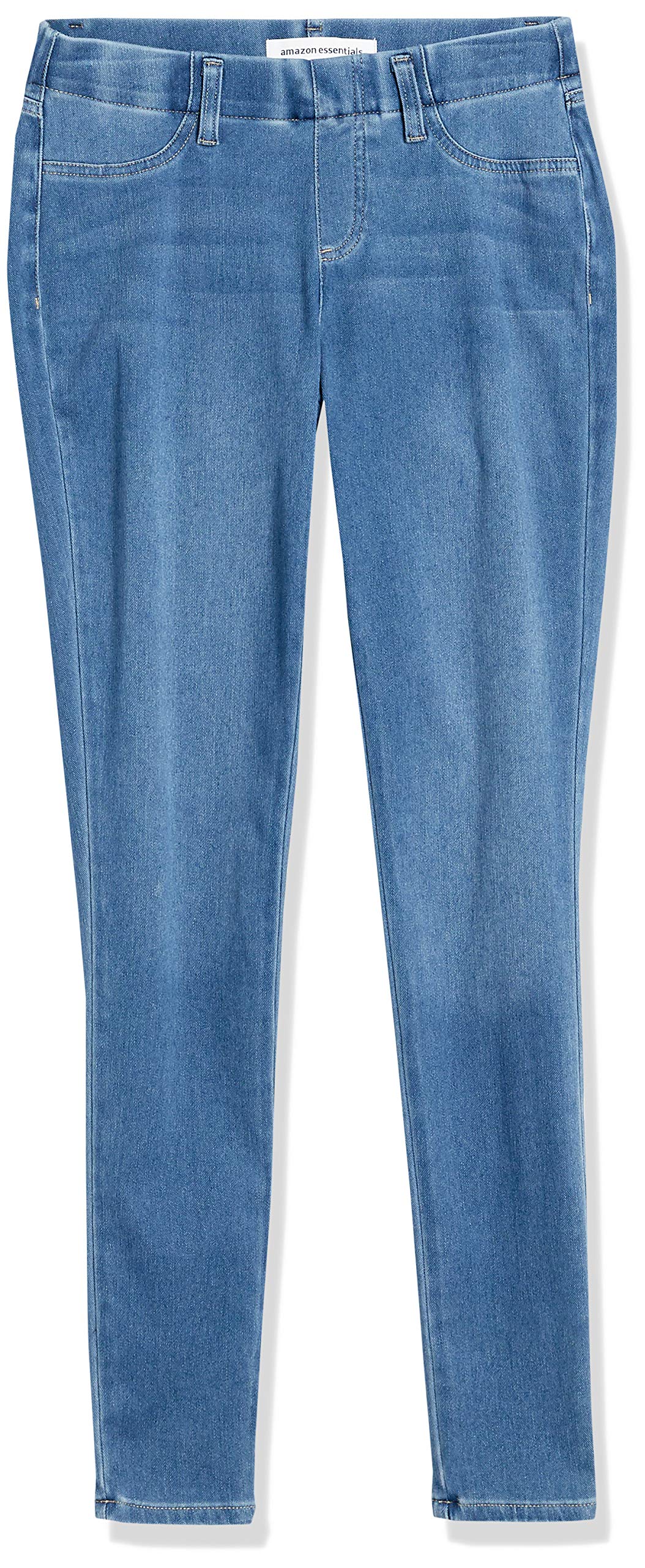 Amazon Essentials Women's Pull-On Knit Jegging (Available in Plus Size), Light Wash, Large