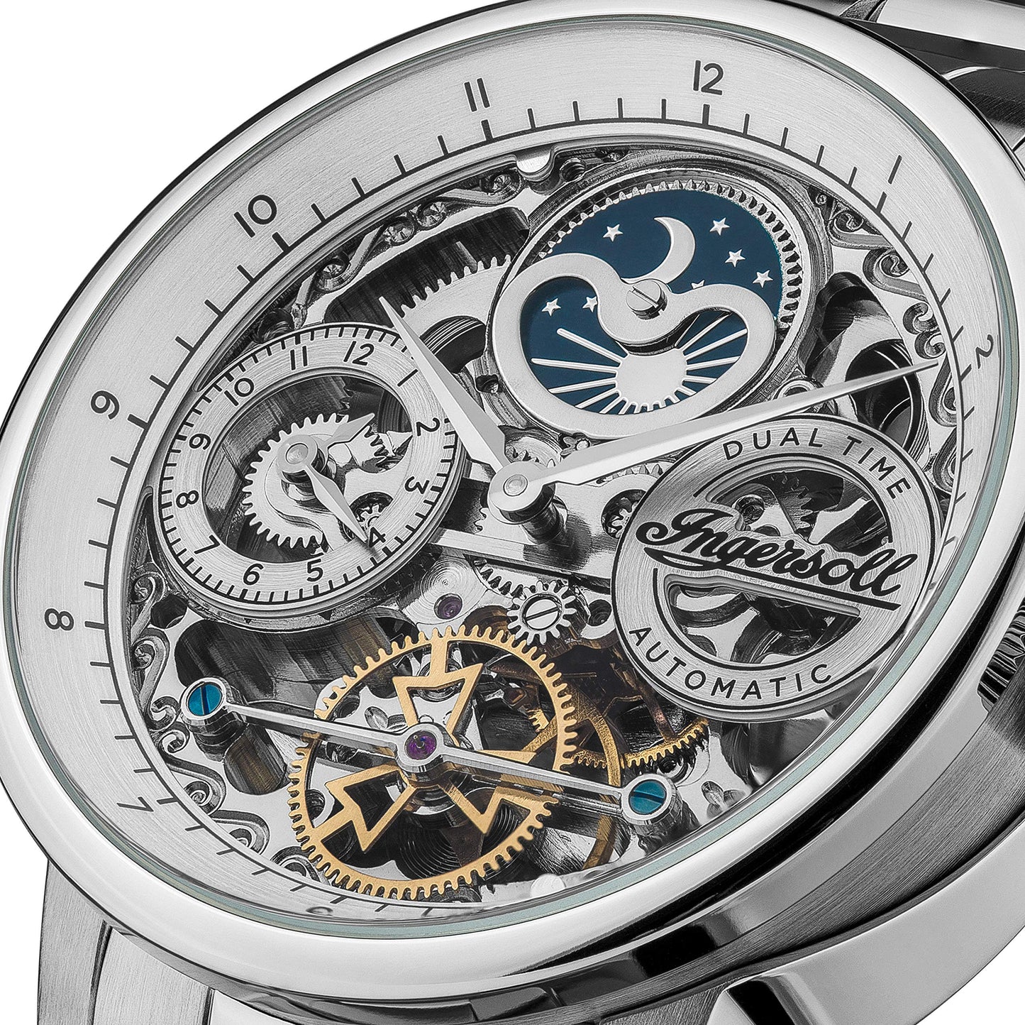 Ingersoll Analog Silver Dial Men's Watch-I07703