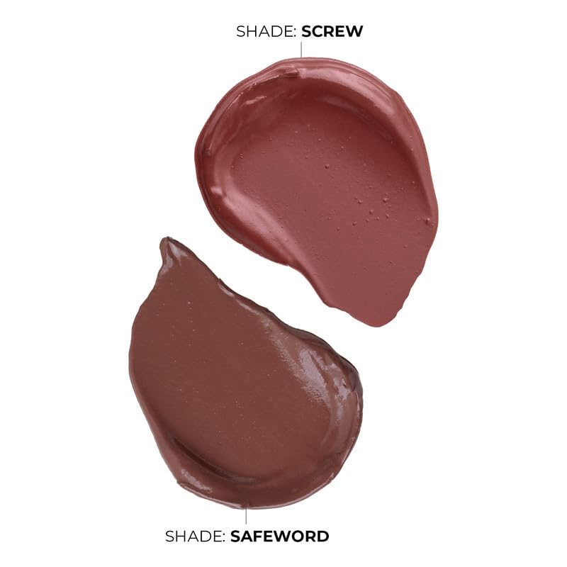 Fae Beauty Lip Whip 12Hr Comfortable Matte Liquid Lipstick (10ml X 2Pcs) | Long Wear | Non Drying | Soft Mousse Smudgeproof Formula | Vegan | With Moisture Lock Technology | Enriched with Vitamin E and Cherry Coffee - Shades Safeword & Screw SaumyasStore