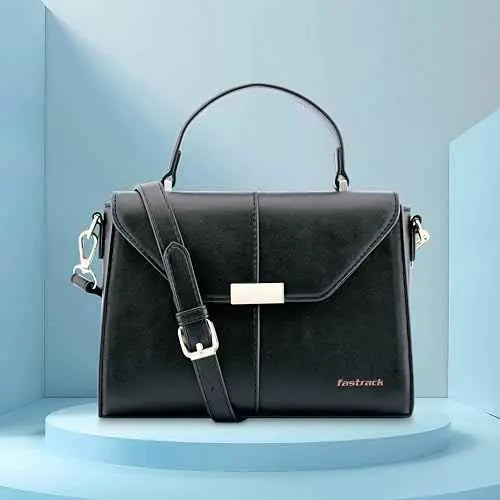 Fastrack Structured Satchel | Faux-Leather Women's Handbags | Satchel for Casual Carry SaumyasStore