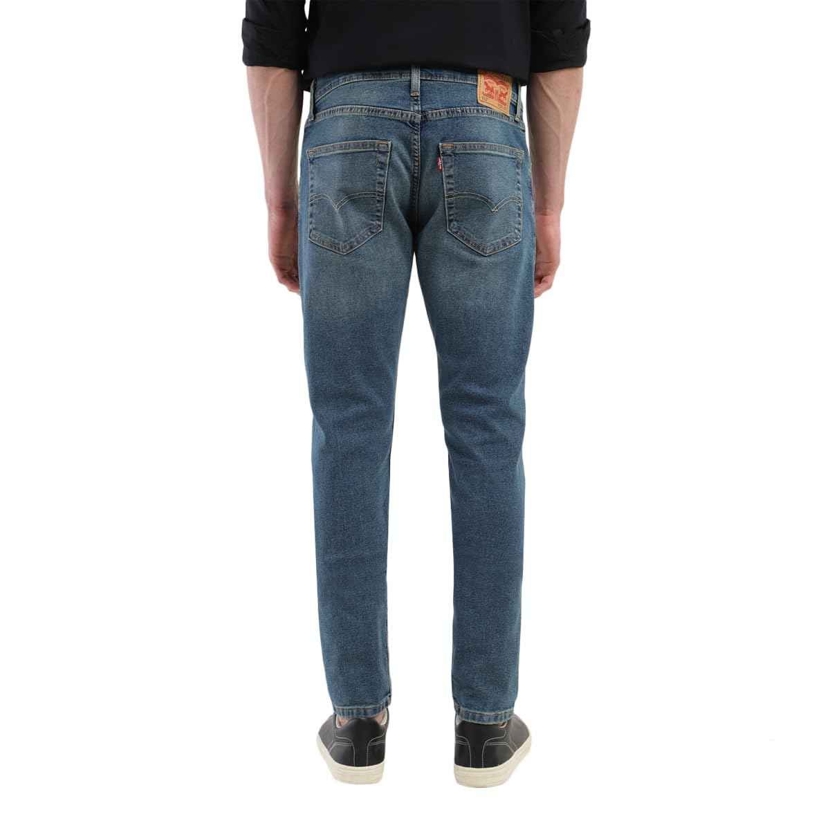 Levi's Men's 512 Slim Tapered Fit Mid-Rise Light Fade Stretchable Jeans Blue SaumyasStore
