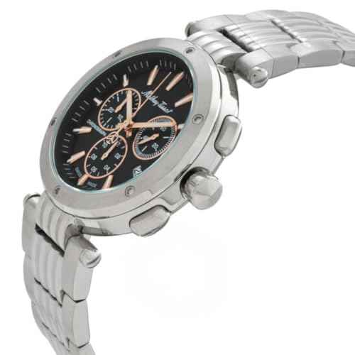 Mathey-Tissot Swiss Made Neptune Chrono Quartz Black Dial Analog Watch for - Men H912CHRRN SaumyasStore