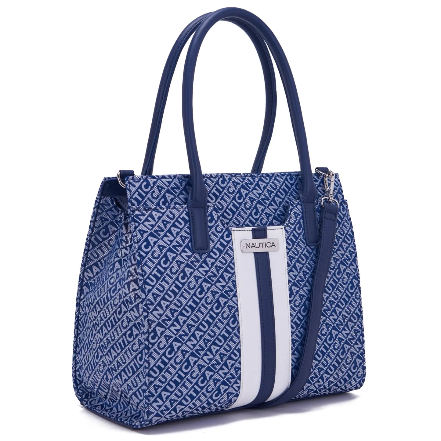 Nautica Womens Sandy Jr. Top Handel Satchel with Removable Crossbody Strap, Navy Blue SaumyasStore