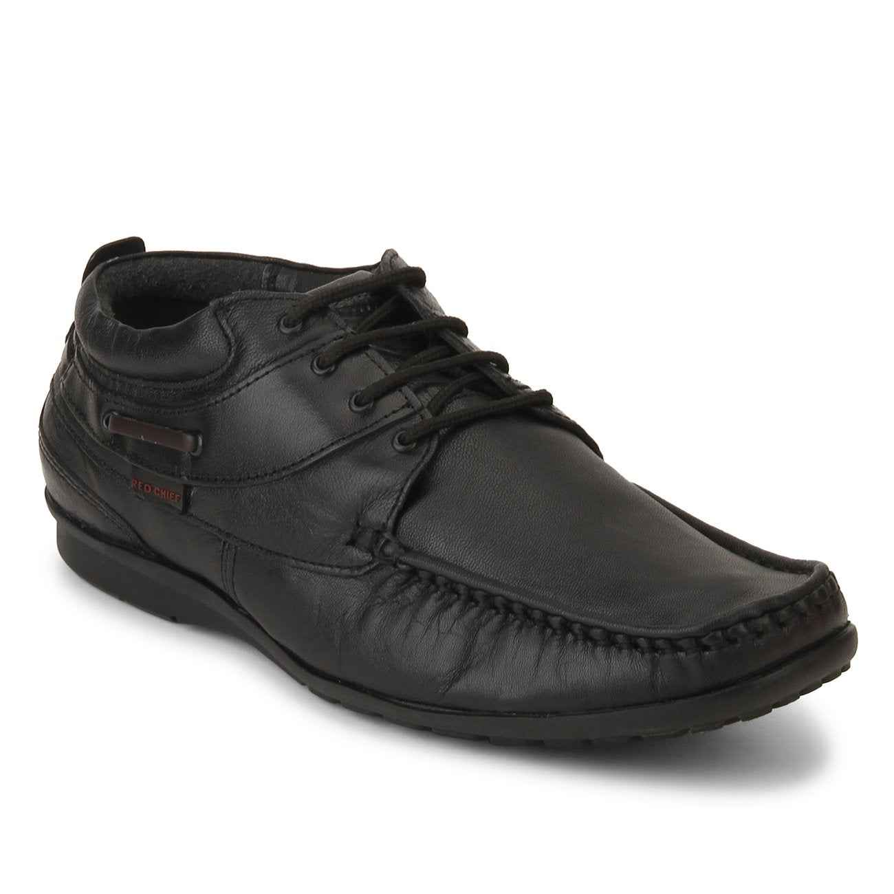 Red Chief Formal Derby Shoes for Men Black SaumyasStore