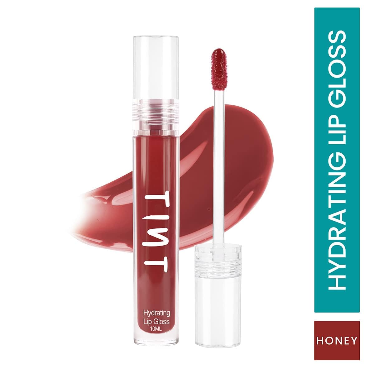 Tint Cosmetics 10ml Set of 2 Lipgloss, Red & Deep Wine, Non Sticky, Hydrating, Light Weight, Long Lasting, High Shine & Soft Natural Liquid Lip Gloss For Girl & Women (Honey & Vino) SaumyasStore