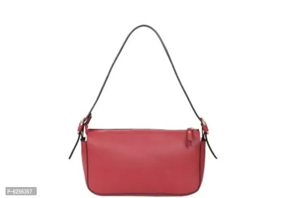 Elegant Faux Leather Self Pattern Shoulder Bags For Women - SaumyasStore