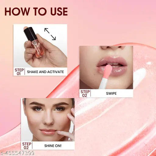 Colors Queen Lip Therapy Glossy Lip Gloss (Straberry, 4.8ml)