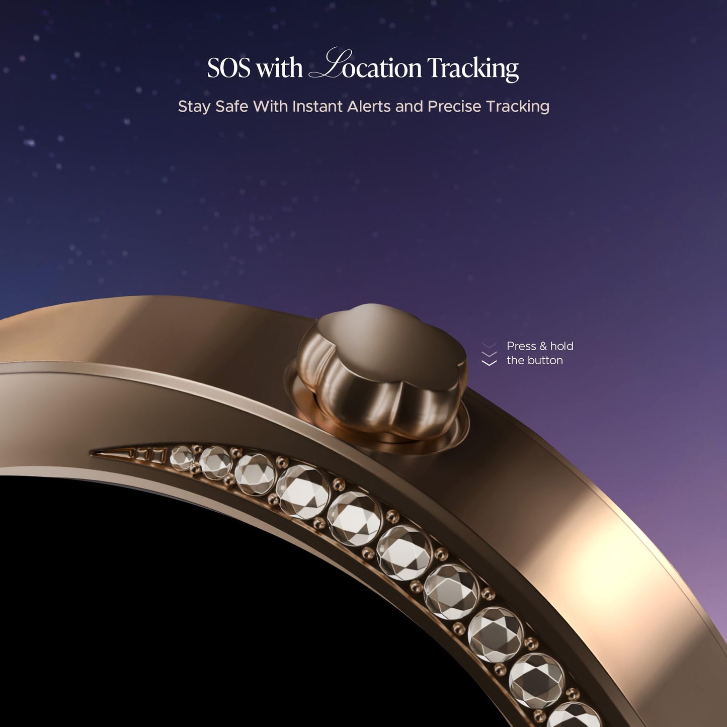 boAt Enigma Gem Women's Luxury Smart Watch w/ 1.19” (3.02cm) AMOLED Display, Emergency SOS Live Location Sharing, Watch Face Studio, QR Tray, BT Calling, 700+ Active Mode, HR & SpO2 (Rose Gold) SaumyasStore