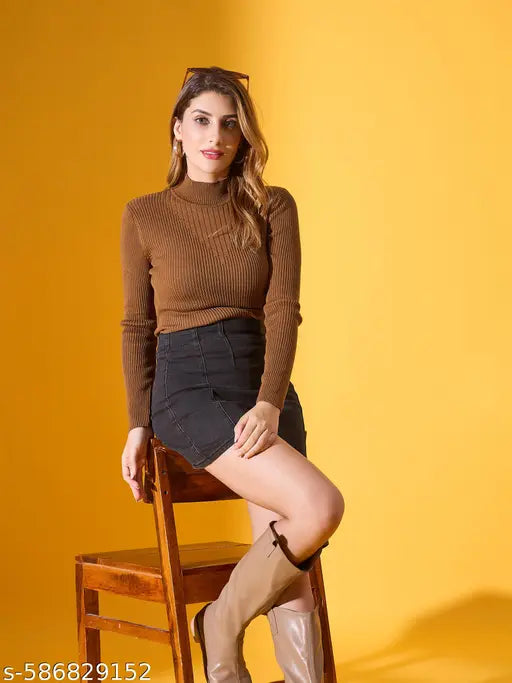 Women Turtle Neck Pullover