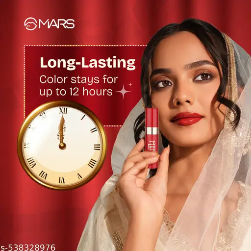 MARS Cinemagic Transfer-Proof Lip Gloss (2.4g) (07-RANI) | Intense High-Shine Color | Upto 12 hr Long-Lasting | Smudge-Proof | Lightweight | Comfortable | Doe-Foot Easy Applicator