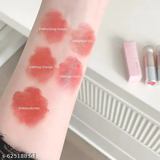 LELLA'S 2 in 1 Lip Gloss And Blushss Stick | Moisturizing & Long-Lasting Lip Cares | Portable & Dual-Ended Applicator | For Soft Pink Cheeks & Glossy Lips | Trendy Korean Styles Makeup Look | Non-Sticky & Lightweight | Blendable Glossy Nudes Shades | For