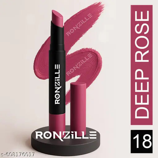 Ronzille Deep Rose Long Stay Matte Lip Crayon-(Shade -04)