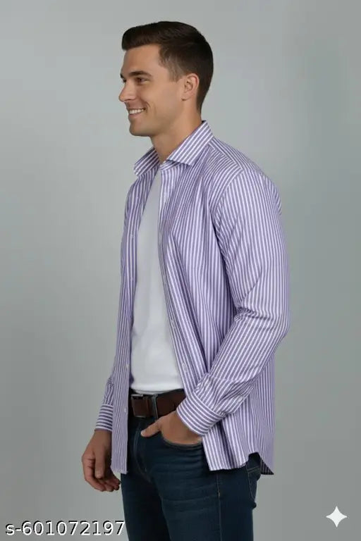 Purple Lining Shirt For Casual and formal daily and party wear S M L XL XXL 3XL 4XL 5XL 6XL Full Sleeve Premium Quality