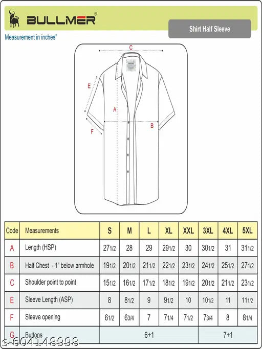 BULLMER Trendy Regular Fit Cotton Blend Printed Casual Half Sleeve Shirt for Men | Stylish Mens Casual Shirts | Shirts for Men
