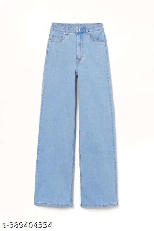 ICE BLUE DENIM WIDE LEG