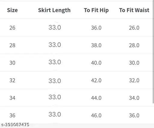 Calf length skirt for women black