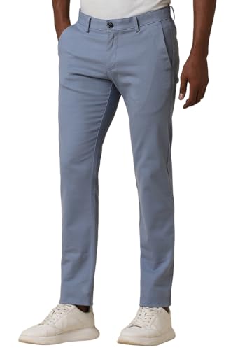 Allen Solly Men's Slim Casual Pants (ASTFQSRFY45735_Blue - SaumyasStore