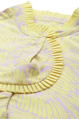 Allen Solly Women's Polyester A-Line Mid-Thigh Length Dress (Yellow) - SaumyasStore