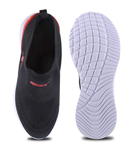Sparx Mens BlackRed Walking Shoe - SaumyasStore