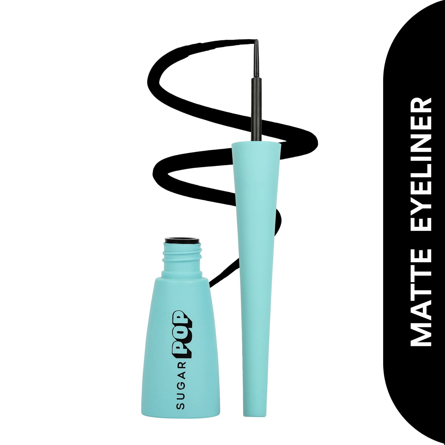Sugar Pop Matte Finish Eyeliner, Smudge-Proof, Water-Resistant, Quick Drying | Lasts Up To 10 Hours - 01 Black - SaumyasStore