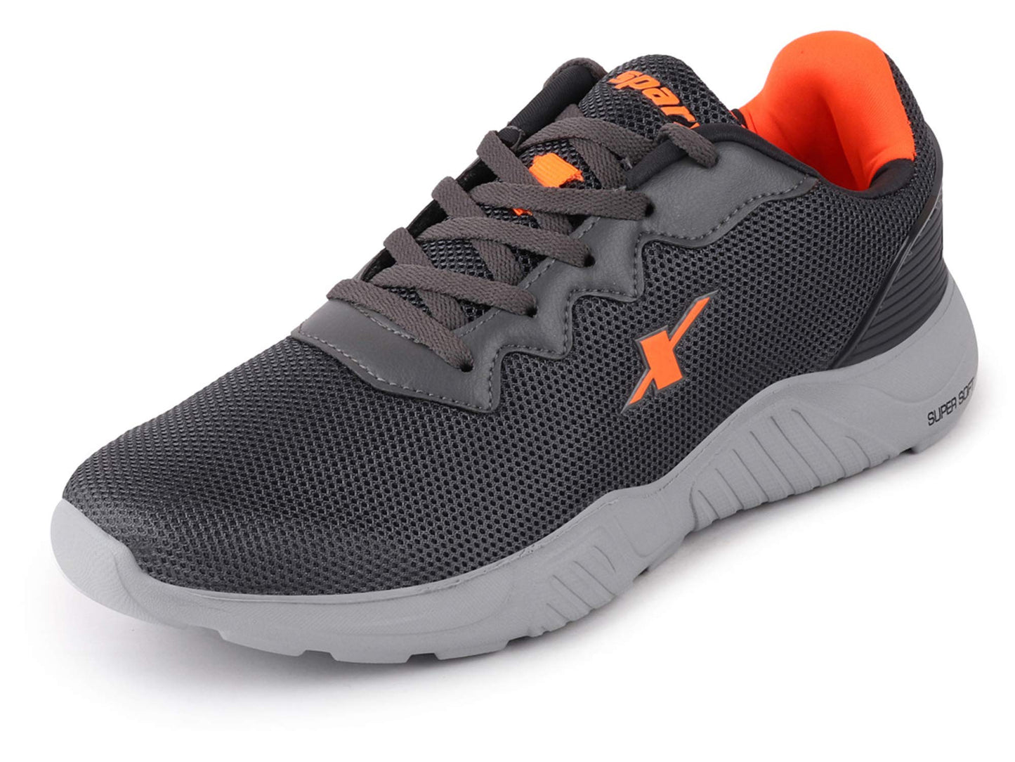 Sparx Mens Darkgreyneonorange Running Shoe - SaumyasStore