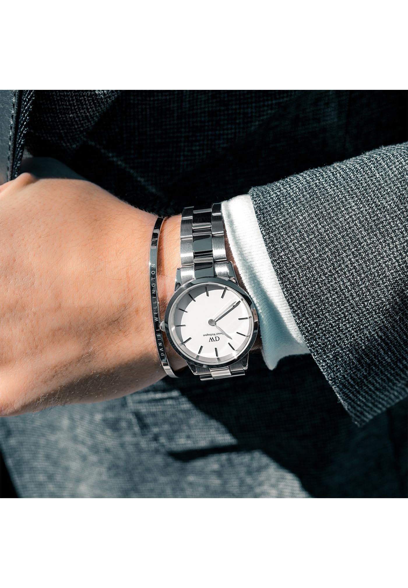 Daniel Wellington Iconic Link 28mm Silver - SaumyasStore