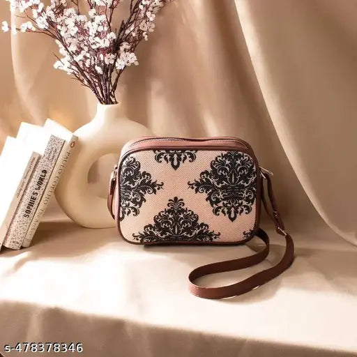 Zouk Mughal Motif Sling Bag