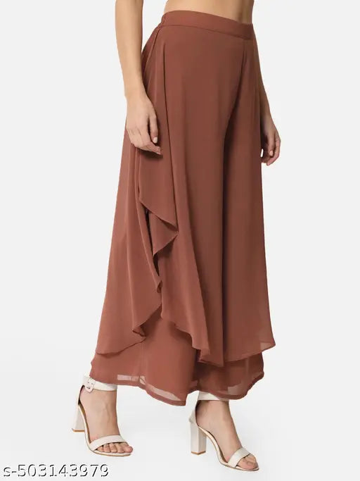 OTIRA Women Palazzo Pants | Stylish & Comfortable Wide Leg Trousers for Casual & Ethnic Wear