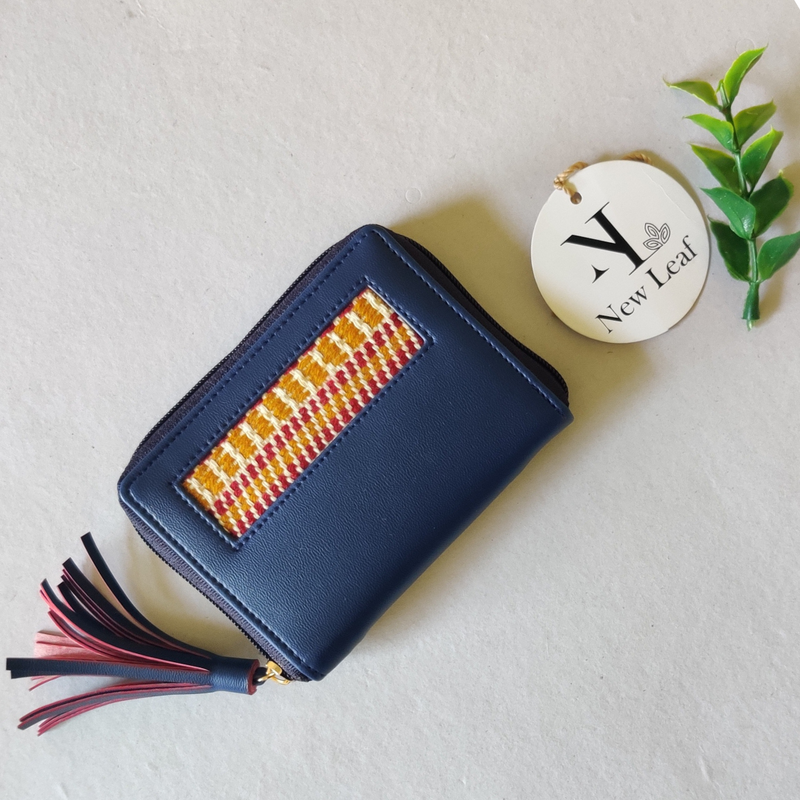 Kutchi 'Bijou' Blue Wallet - SaumyasStore