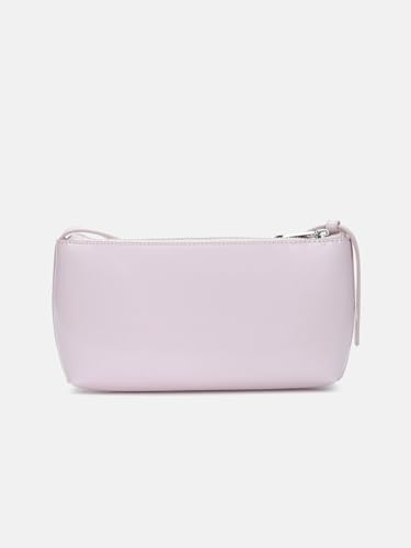 Solid Light-Pink Polyurethane Tote Bag