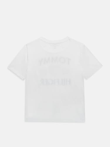 Girls Graphic Regular Fit Cotton T-Shirt White