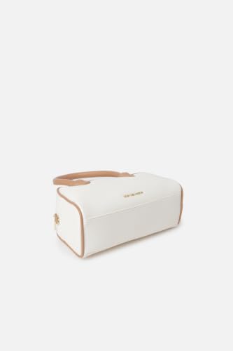 Women White Textured Casual Sling Bag