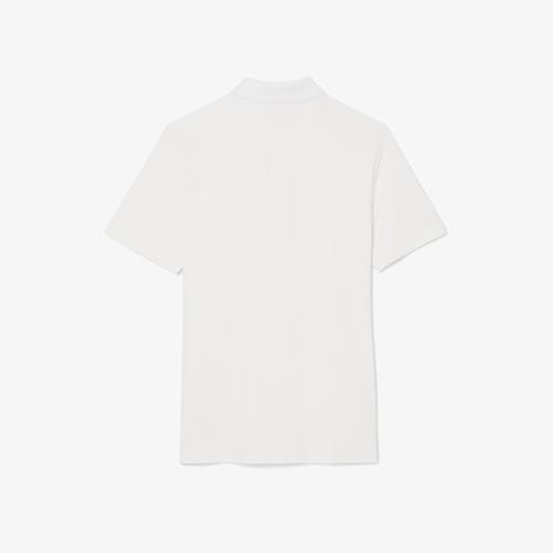Lacoste Men's Solid Regular Fit Polos (DH8915001_White