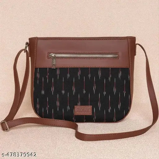 Zouk Ikat GreRed U-Shaped Sling Bag